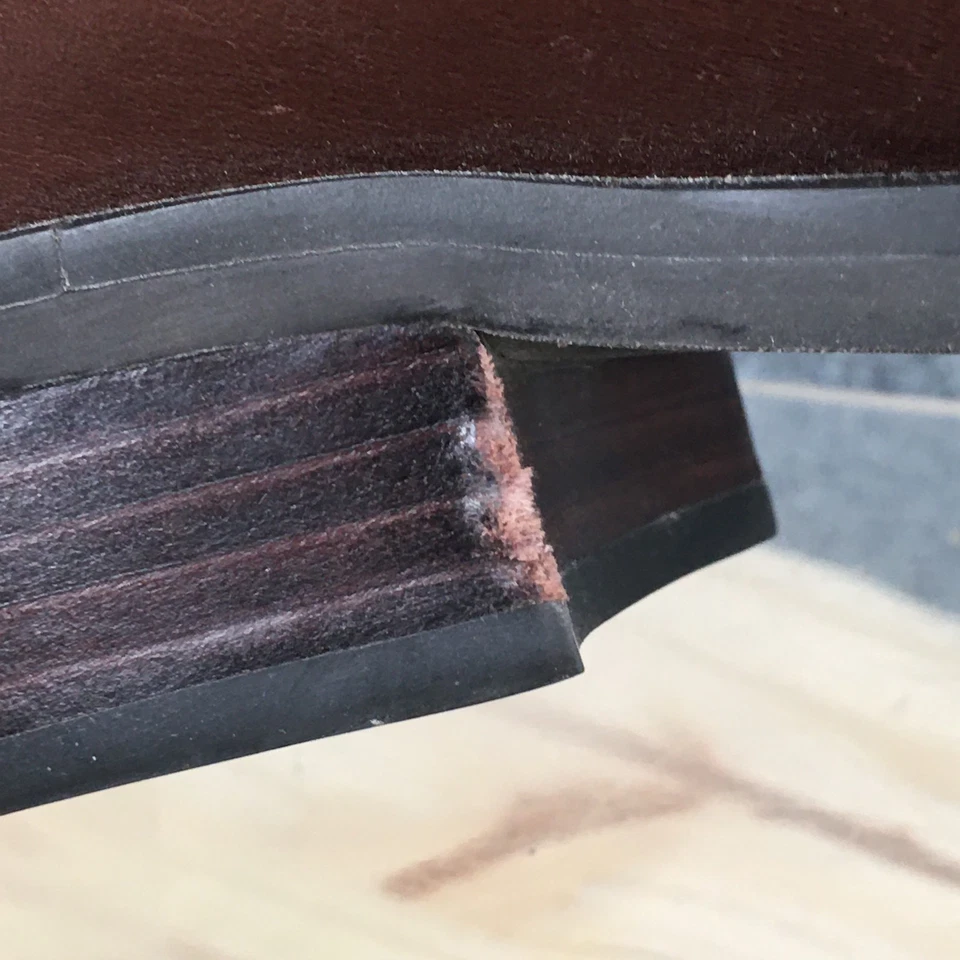 Mocasín Franco Sarto Pump Mujer 8M Marrón Boca Punta Redonda Sin Cordones Bloque Cuero Foto 2 de 4