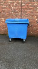 1100 litre wheelie bin plastic EN840 certified - used good condition
