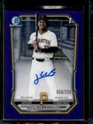 2026 Bowman Chrome #CPA-JCU Jeancer Custodio Autograph Purple Refractor #/250