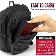 Tactical Molle EDC Utility Pouch Waist Bag Tool Pouch Phone Bag w/Shoulder Strap