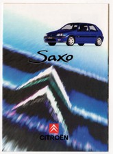 1996 CITROEN Saxo Vintage Original 8 page Print AD double sided Flyer | France