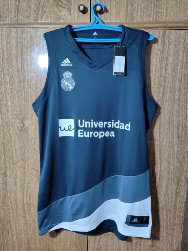 Real Madrid Baloncesto Adidas Basketball Jersey Away 2018/2019 Shirt Men Size L - 第 1/12 張圖片
