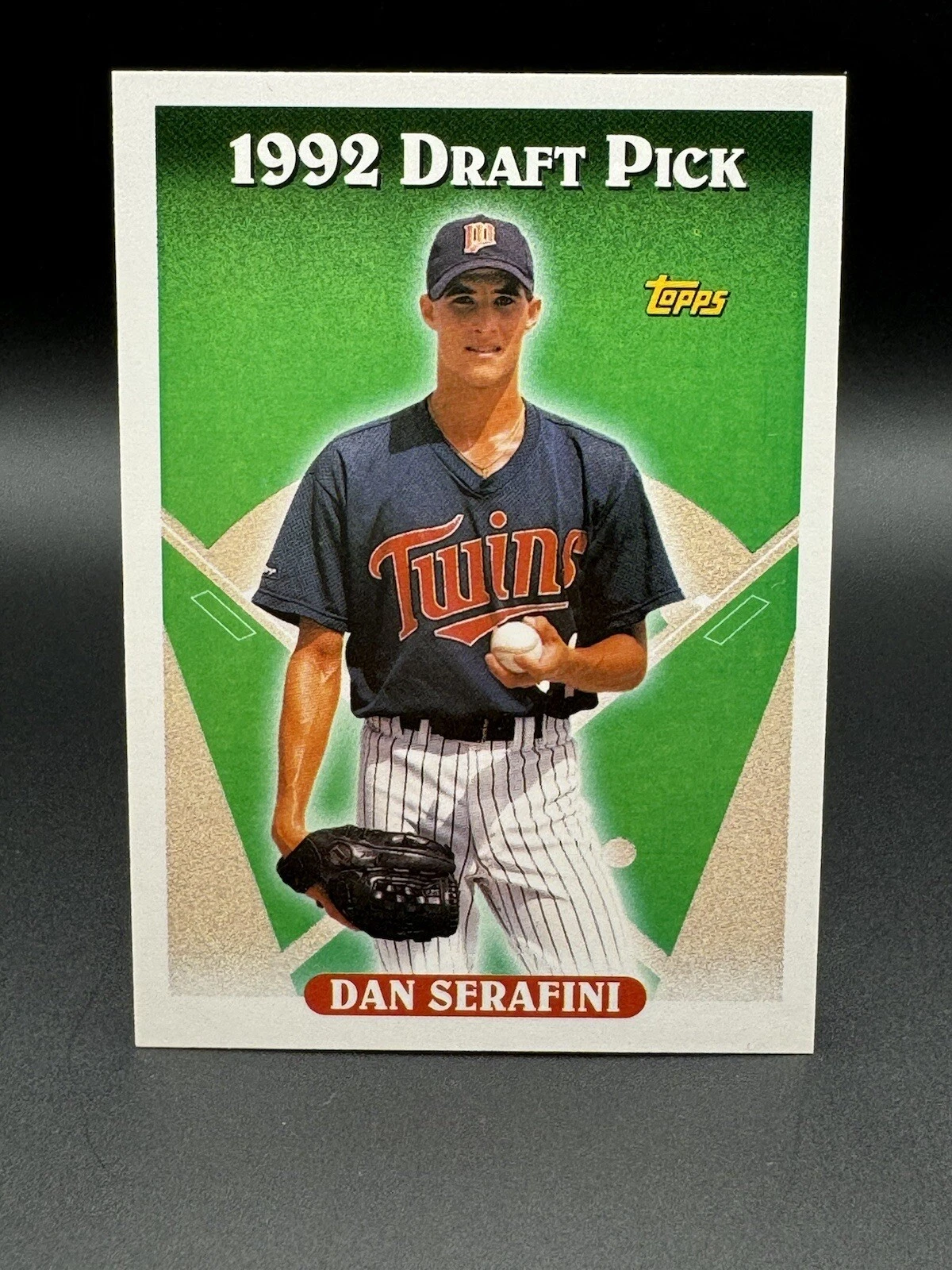 1993 Topps Baseball Dan Serafini 1992 Draft Pick #307  #Twins