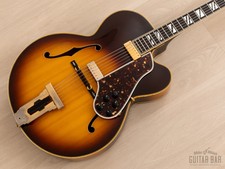 1976 Greco J-115 Vintage Johnny Smith Archtop Guitar Sunburst, Japan Fujigen