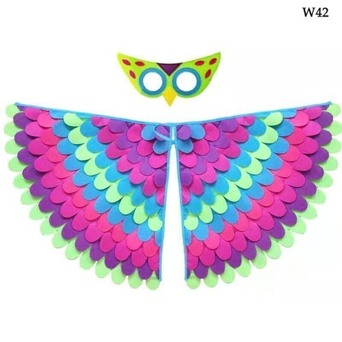Halloween Kids Costume Owl Bird Wing Mask Girl Animal Outfit Toddler Xmas Gifts - Picture 36 of 38