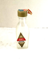 Gilbeys Gin Empty Bottle Mini Frosted Glass E...