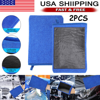 #ad #ad Microfiber Clay Bar Mitt Towel Auto Car Detailing Cleaning Wash Gloves Cloth Rag $7.02