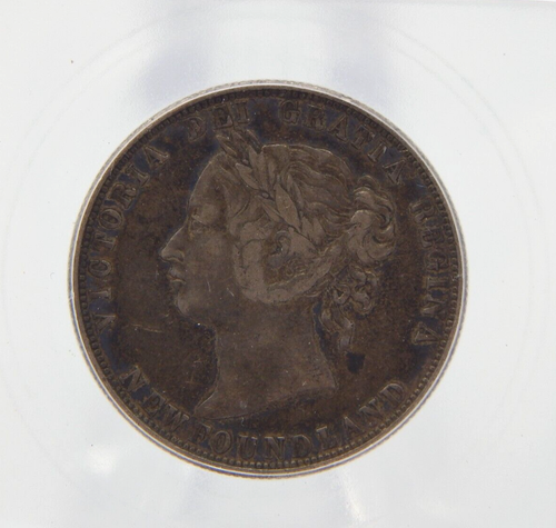 1873 NEWFOUNDLAND EF45 ICG GRADED Canadian 50c FIFTY CENT (BT594) - Picture 2 of 6