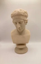 GREEK SCULPTURE HEAD OF THE DIADUMENOS 7.9 INCH/200 MM, MUSEUM REPRODUCTION