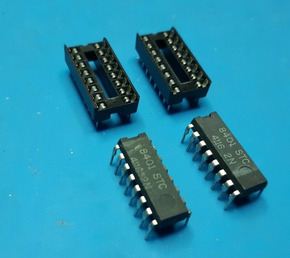 その他 ram SINCLAIR ZX SPECTRUM - RAM KIT - 2pcs 4116 + 2pcs socket