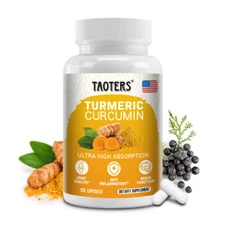 Turmeric Curcumin Powerful Antioxidant Boosts Immune System 120 Capsules Vegan