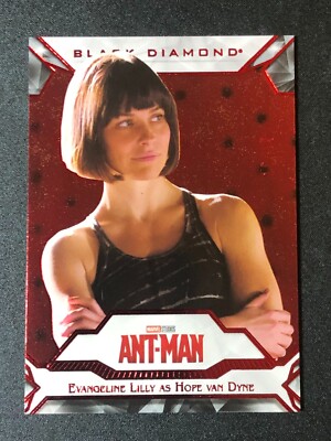 2021 Marvel Black Diamond Hope van Dyne WASP Evangeline Lilly #43 RUBY Insert/35