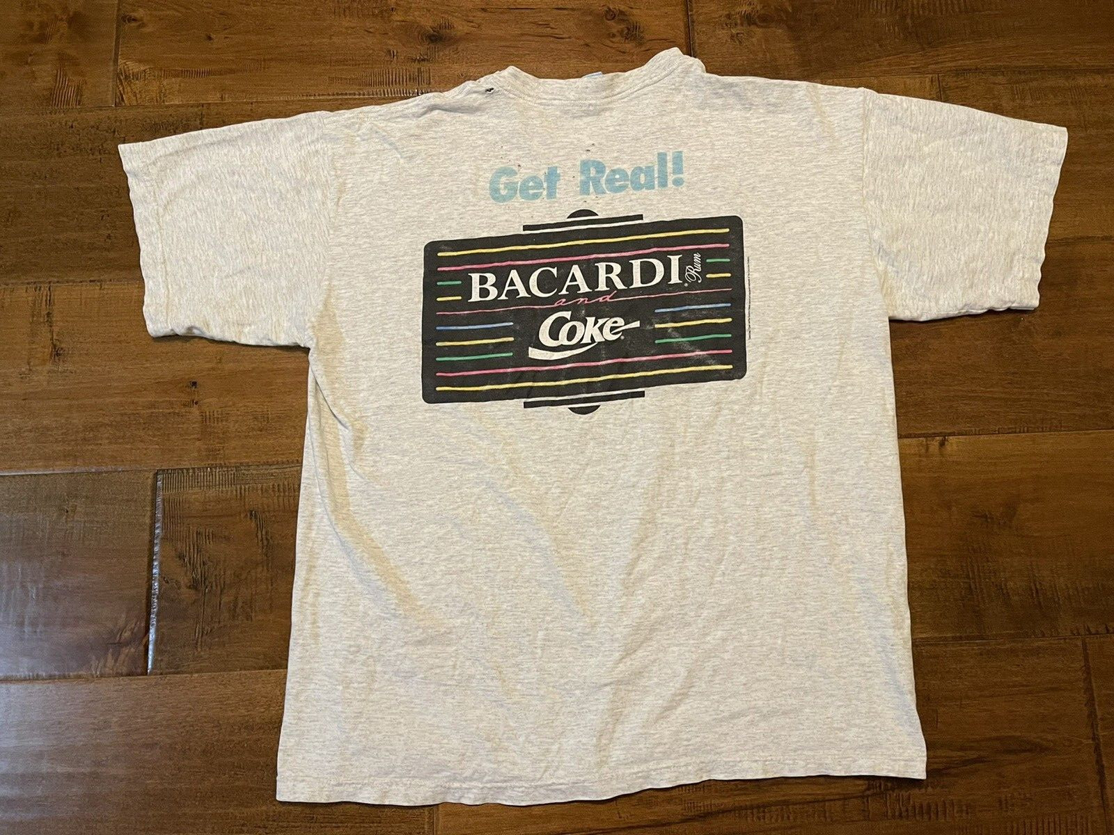 Vintage Bacardi CocaCola Rum and Coke Distressed Mad… Gem