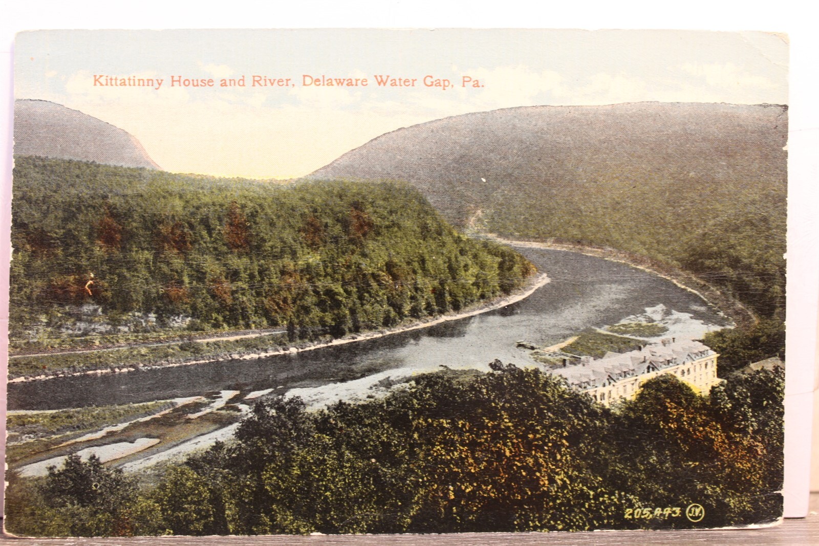 Pennsylvania PA Delaware Water Gap Kittatinny House River Postcard Old
