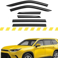 Sun Rain Visors Wind Rain Guards for 2024-2026 Toyota Grand Highlander