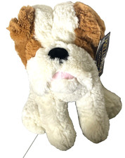 NOS W/Tags Bulldog 12" Plush Puppy Dog Brown Cream Stuffed Animal