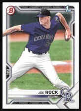 2021 Bowman Draft #BD-154 Joe Rock Rookie Colorado Rockies