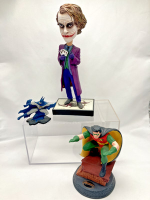 JOKER HeadKnocker DC Comics Bobble-Head NECA Batman Dark Knight Bonus Statues