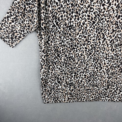 Simlu The Simple You Womens Animal Print Dolman Sleeve Blouse Top Size XL NWT - Picture 4 of 12