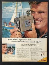1957 Vintage Ad for Kodak Brownie Movie Camera