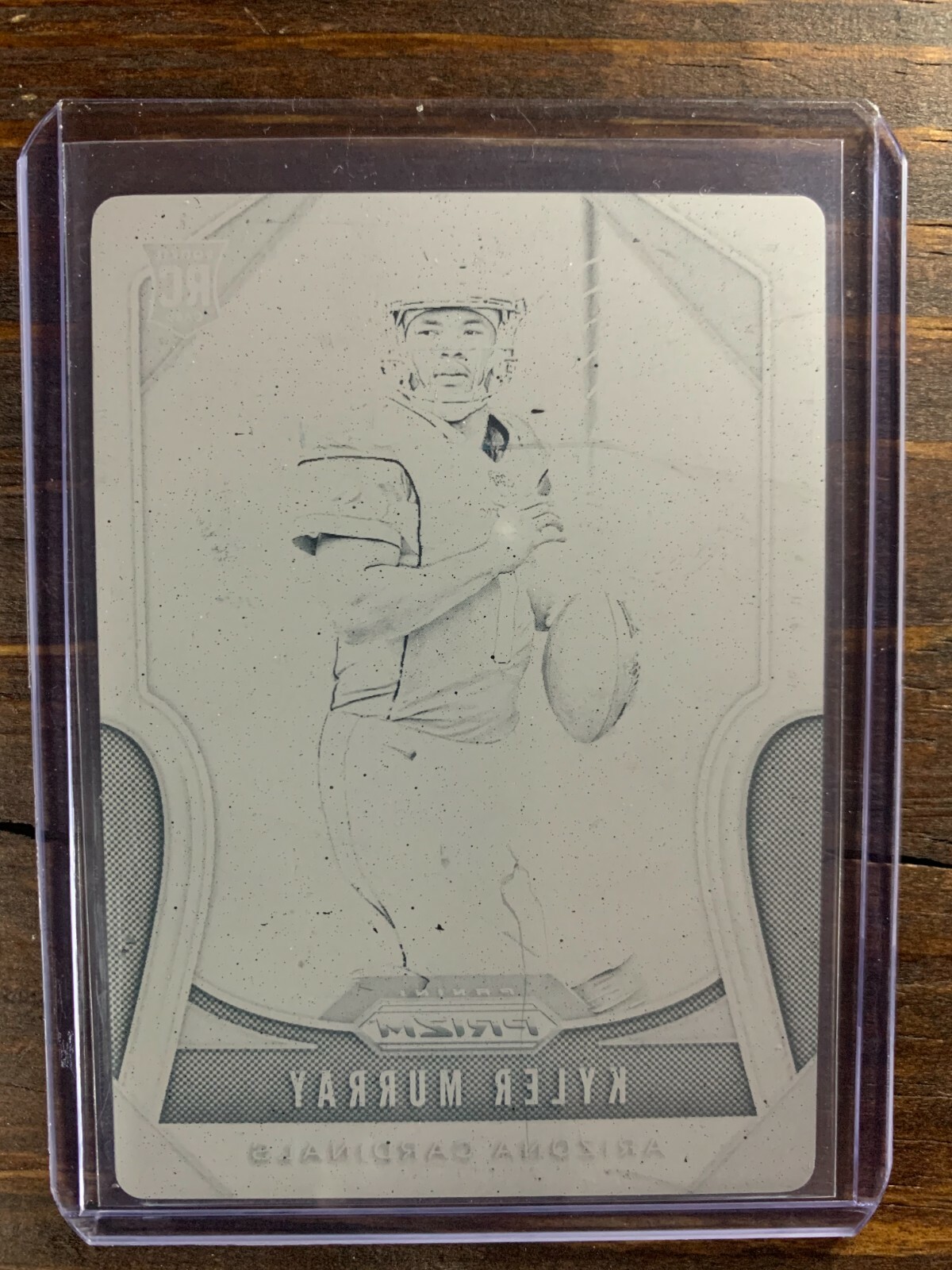 Kyler Murray Rookie Card 301 Panini Prizm 1 of 1 RC Print Plate NFL Cardinals