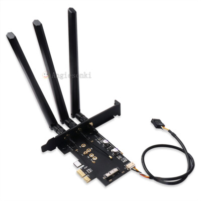 Desk PC WIFI adapter for BCM94360CSAX 4331csa Apple WLAN Card to PCI-e Antenna