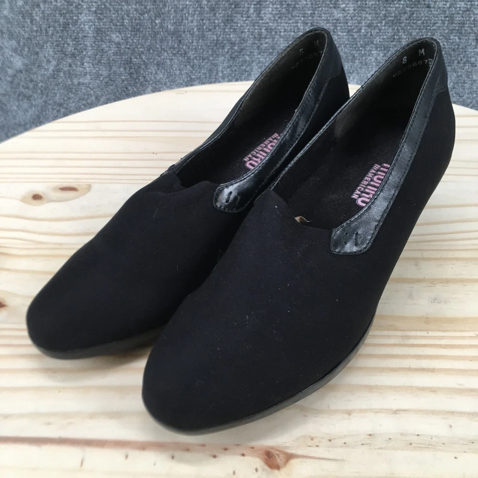 Munro American Heels Womens 8 M Nora Pumps Shootie  4386 Black Fabric Slip On - Image 3 of 4