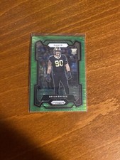 Bryan Breese 2023 Panini Prizm Rookie Green Wave #372 New Orleans Saints 