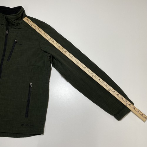 Black Diamond Mens Large Full Zip Fleece Lined Softshell Jacket Green Outdoor - Picture 11 of 11