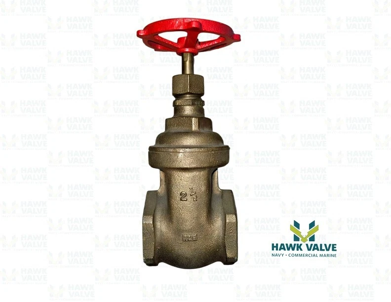 2-1/2" BRONZE 125 THREADED NON-RISING STEM GATE VALVE - MILWAUKEE FIG.105 - Image 3 of 4
