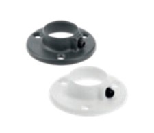 Wardrobe Cabinet Round Rail End Support Brackets Sockets pack of 2 pcs