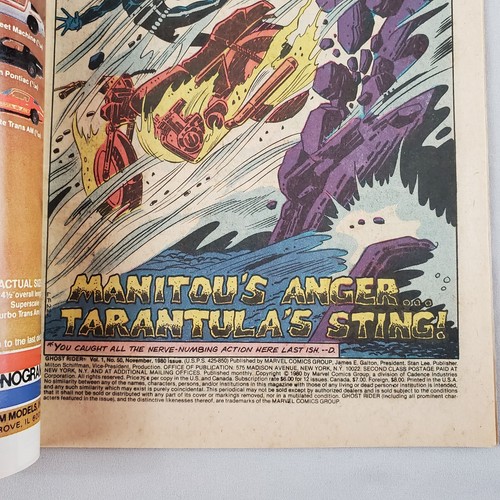Ghost Rider #50 Nov 1980 FN 6.0 Johnny Blaze Night Rider Michael Fleisher Perlin - Picture 8 of 14