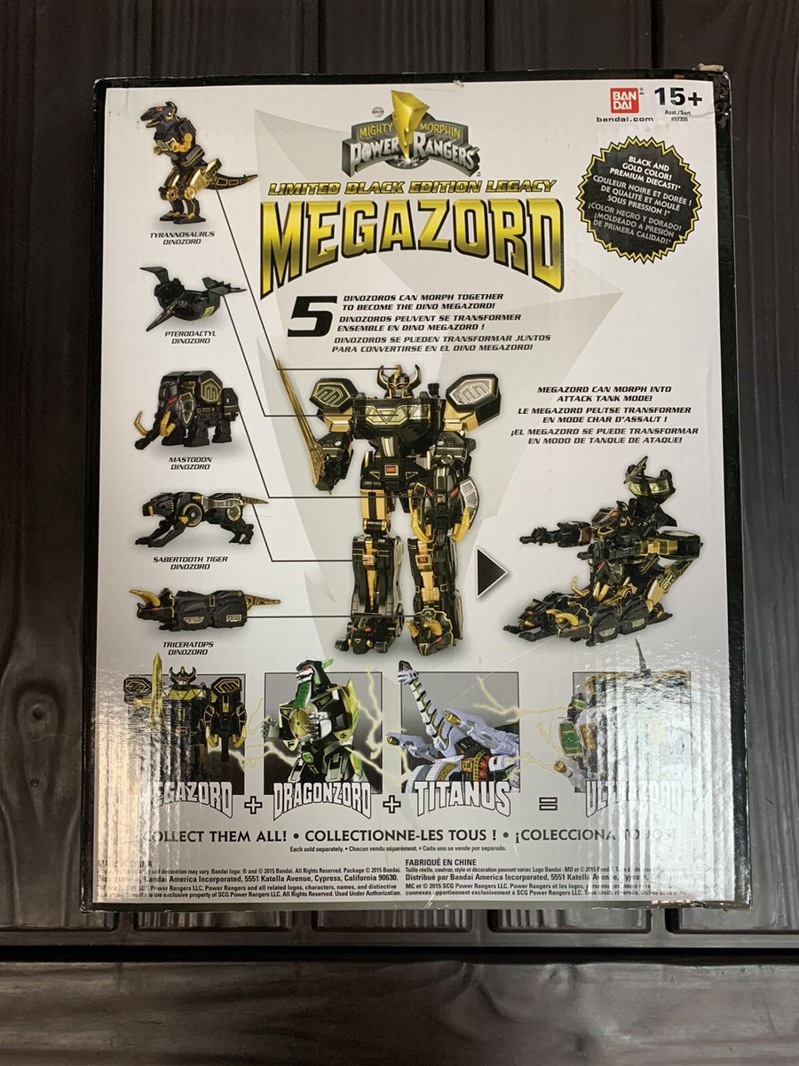 Bandai Power Rangers Legacy Megazord Black Gold Edition SDCC 2015
