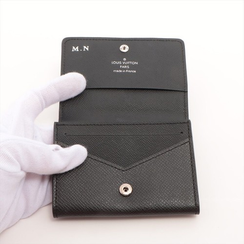 Louis Vuitton Black Taiga Envelope Business Card Holder **EBAY LIVE - Picture 3 of 5