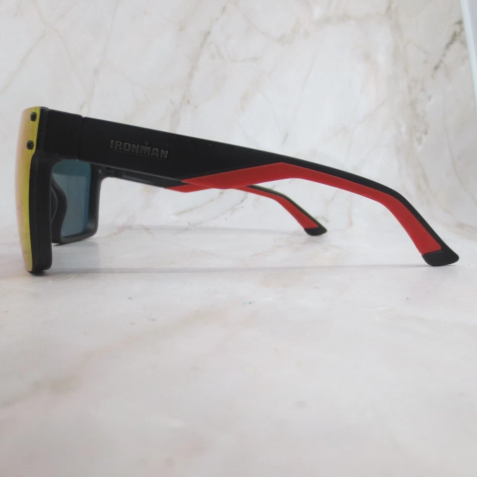 Gafas de sol Ironman Foster Grant marco SR0923 unisex rojo/negro cuadrado borde completo Foto 3 de 4