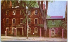 Postcard - The Wadsworth-Longfellow House - 487 Congress Street, Portland, Maine