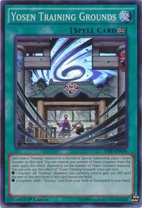 Yosen Training Grounds - THSF-EN008 - Super Rare - Unlimited Edition x3 - Near M