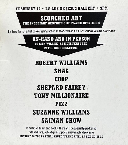 Robert Williams SHAG PIZZ COOP TIM BISKUP 2003 Postcard SCORCHED ART La Luz De J - Picture 10 of 13