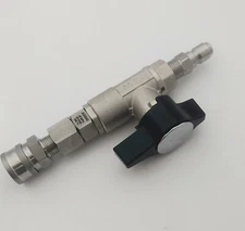 Pressure Washer Hose to Gun Complete Dn10 Ball Valve MTM Live Swivel SS QC