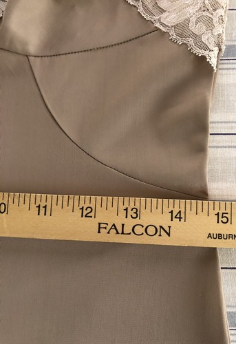 Vintage 1950s - 1960’s Sears Taupe Full Slip Size 32 Short - Picture 13 of 15