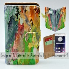 For OPPO Series - Oil Paint Theme Print Wallet Mobile Phone Case Cover 