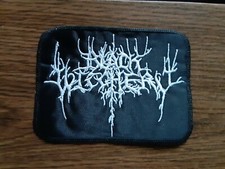BLACK WITCHERY,SEW ON WHITE EMBROIDERED PATCH