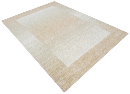 Wool Rug Beige 160X230 cm Handmade 100% Wool Hand Tufted T849 - Picture 3 of 5