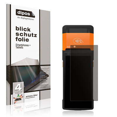Blickschutzfolie für sunmi V2s matt Schutzfolie Folie Display Schutz dipos