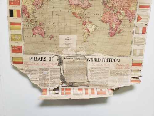 Mapa de la Guerra de la Victoria de la Segunda Guerra Mundial Aula Escuela Truman Eisenhower Alemania Clase de EE. UU. - Imagen 3 de 11