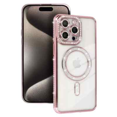 FÜR XIAOMI REDMI NOTE 15 4G - BLING mit Mag Safe Tasche Schutz Hülle Cover ROSA
