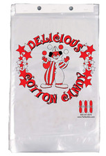 Concession Essentials CE Cotton Candy Bags-100 Cotton Candy Bags with Ties 0.5