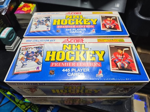 4x 1990-91 Score NHL Hockey Premier Edition FACTORY SETS Gretzky Brodeur Jagr ++ - Picture 3 of 3