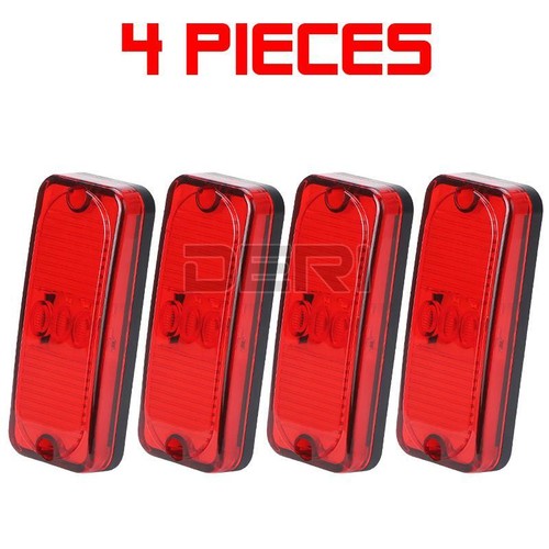 LED Side Marker Lights Clearance Lamp 4" Turn Signal Tail Trailer RV Truck Lorry - Picture 15 of 19