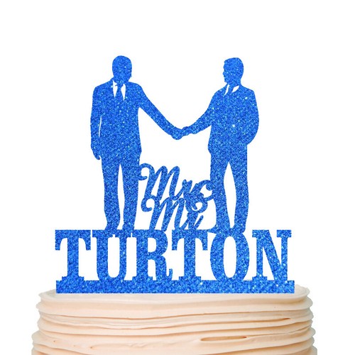 Topper torta matrimonio stesso sesso silhouette gay donna e signora lesbica decorazione - Foto 9 di 20